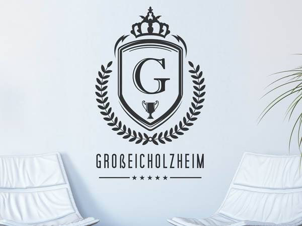 Wandtattoo Großeicholzheim Wappen