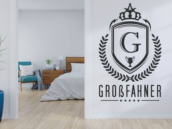 Wandtattoo Großfahner Wappen