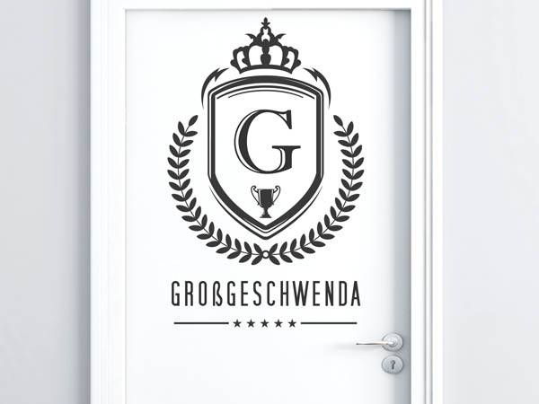 Wandtattoo Großgeschwenda Wappen