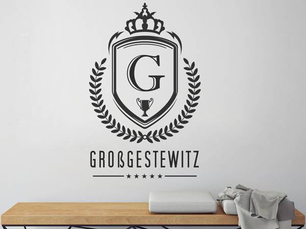 Wandtattoo Großgestewitz Wappen