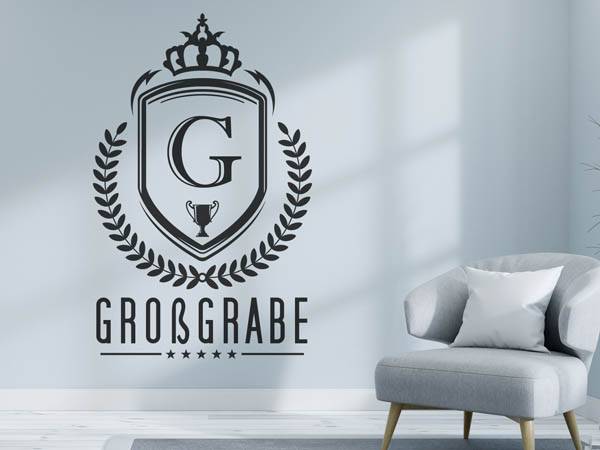 Wandtattoo Großgrabe Wappen