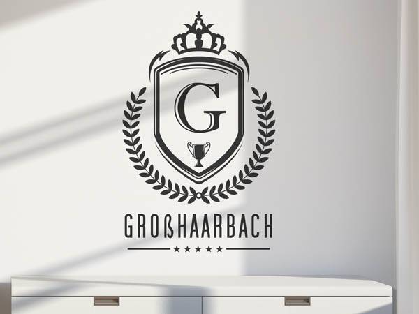 Wandtattoo Großhaarbach Wappen