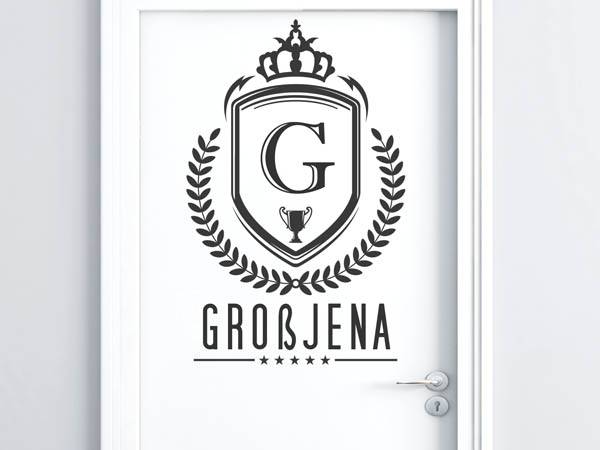 Wandtattoo Großjena Wappen