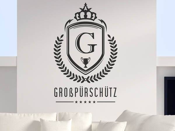 Wandtattoo Großpürschütz Wappen