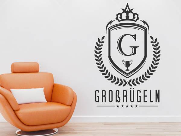 Wandtattoo Großrügeln Wappen