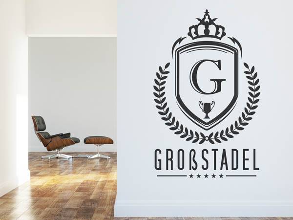 Wandtattoo Großstadel Wappen