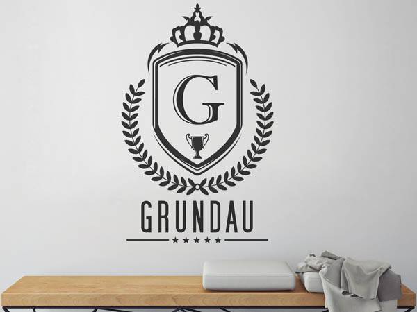 Wandtattoo Grundau Wappen