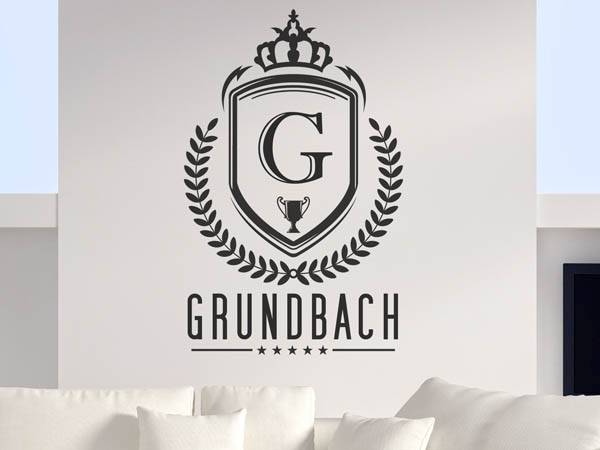 Wandtattoo Grundbach Wappen