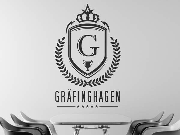 Wandtattoo Gräfinghagen Wappen