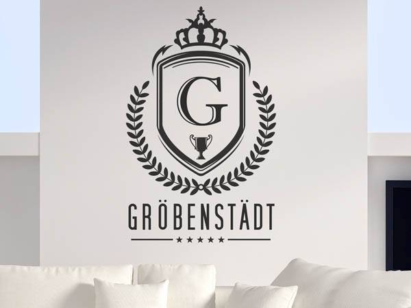 Wandtattoo Gröbenstädt Wappen