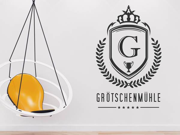 Wandtattoo Grötschenmühle Wappen