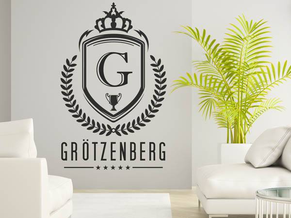 Wandtattoo Grötzenberg Wappen