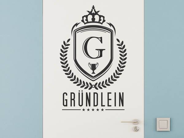 Wandtattoo Gründlein Wappen