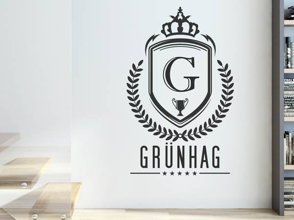 Wandtattoo Grünhag Wappen