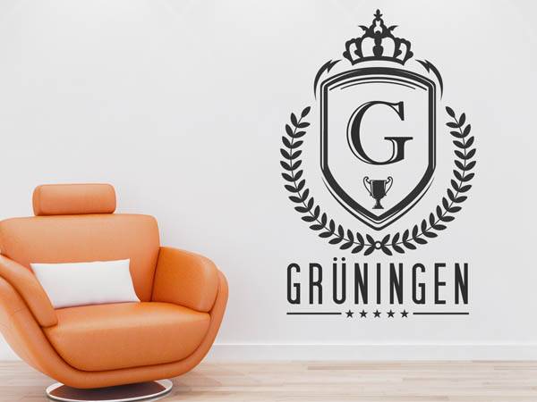 Wandtattoo Grüningen Wappen