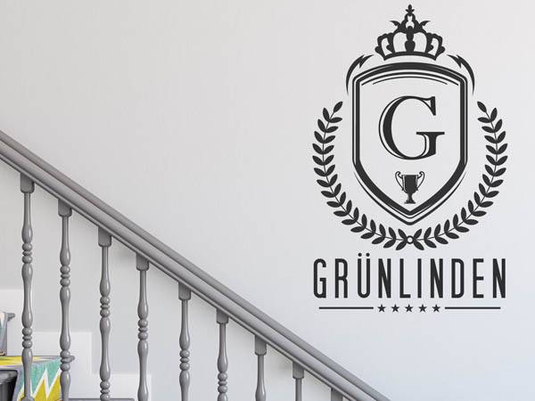 Wandtattoo Grünlinden Wappen