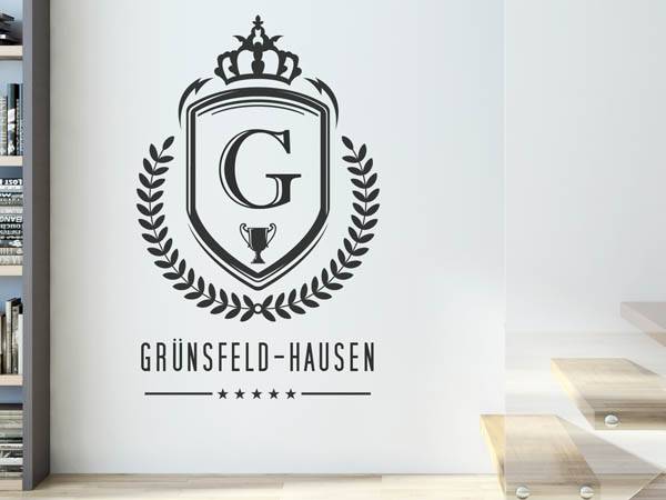 Wandtattoo Grünsfeld-Hausen Wappen