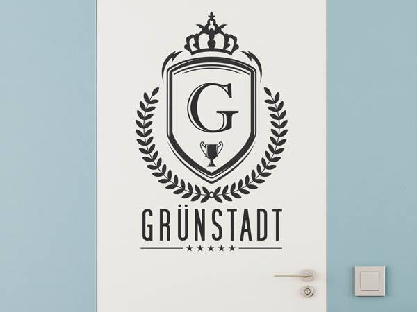 Wandtattoo Grünstadt Wappen