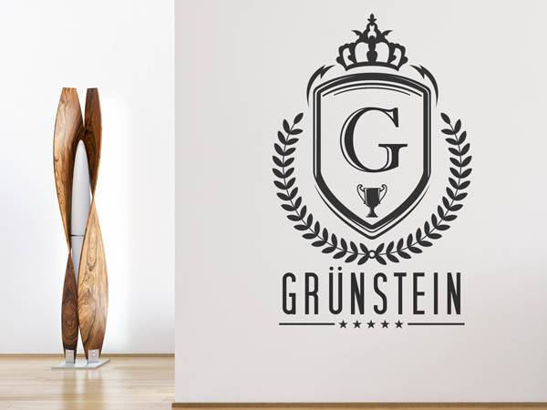 Wandtattoo Grünstein Wappen