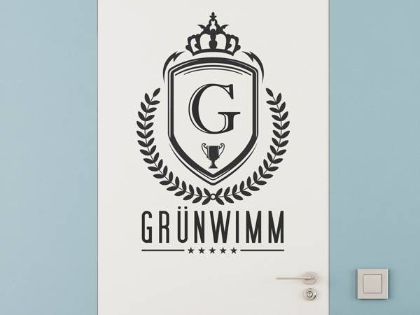 Wandtattoo Grünwimm Wappen