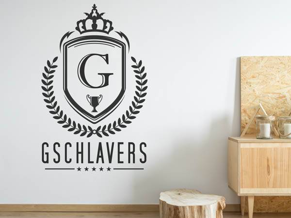 Wandtattoo Gschlavers Wappen