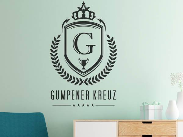 Wandtattoo Gumpener Kreuz Wappen