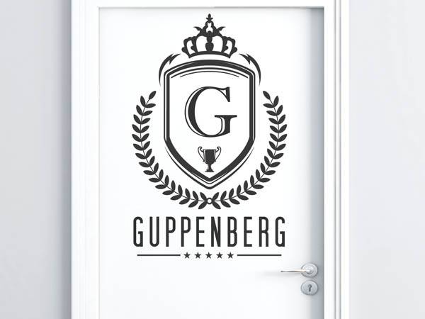 Wandtattoo Guppenberg Wappen