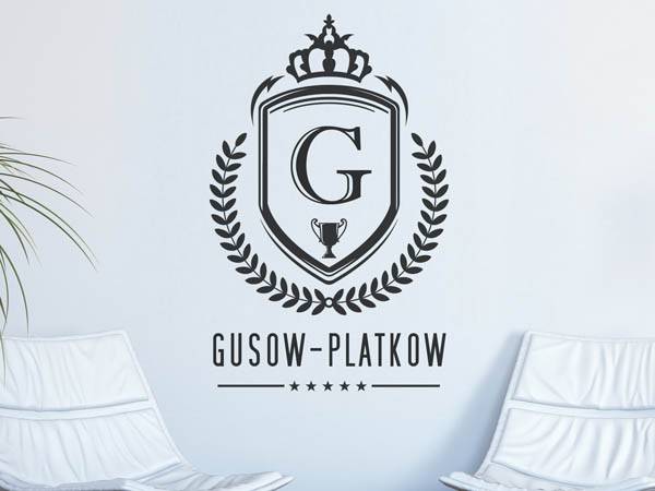 Wandtattoo Gusow-Platkow Wappen
