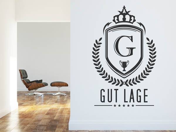 Wandtattoo Gut Lage Wappen
