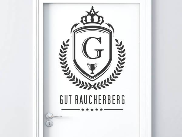 Wandtattoo Gut Raucherberg Wappen
