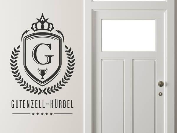 Wandtattoo Gutenzell-Hürbel Wappen
