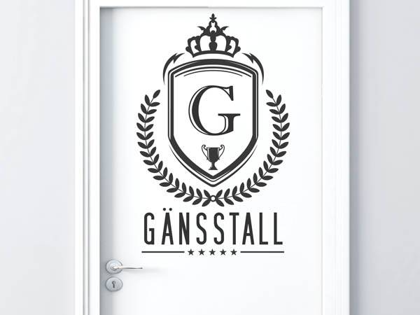 Wandtattoo Gänsstall Wappen
