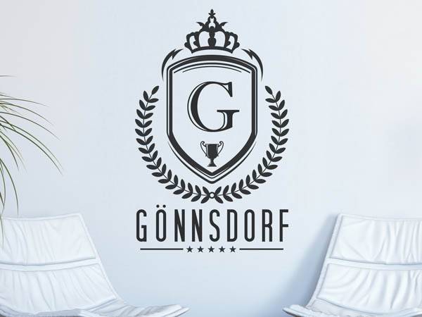 Wandtattoo Gönnsdorf Wappen