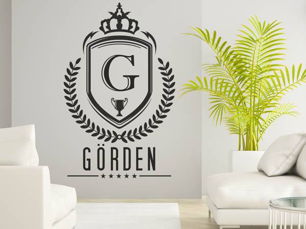 Wandtattoo Görden Wappen