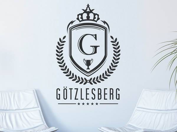 Wandtattoo Götzlesberg Wappen