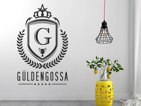 Wandtattoo Güldengossa Wappen