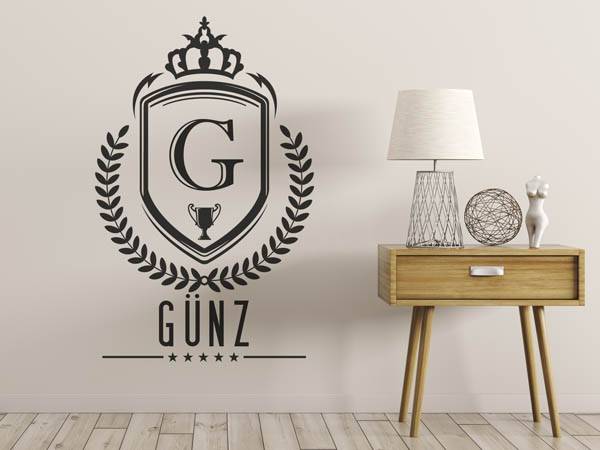 Wandtattoo Günz Wappen
