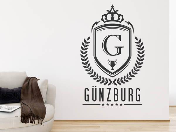 Wandtattoo Günzburg Wappen