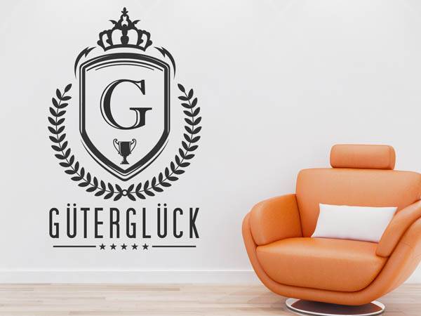 Wandtattoo Güterglück Wappen