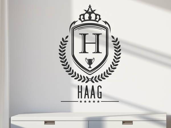 Wandtattoo Haag Wappen