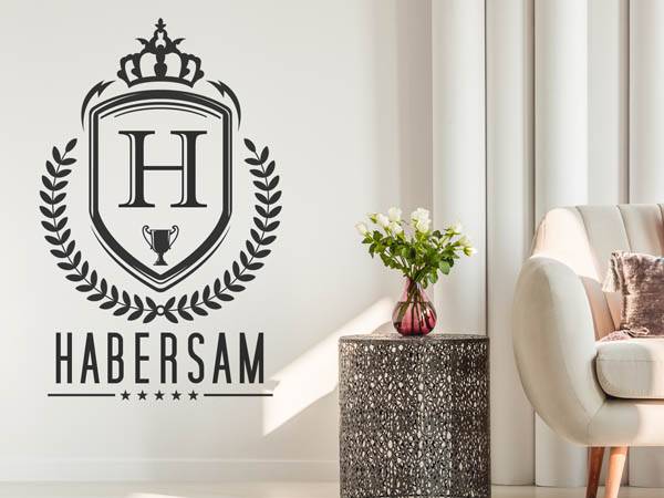 Wandtattoo Habersam Wappen
