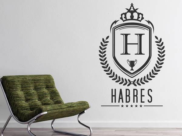 Wandtattoo Habres Wappen