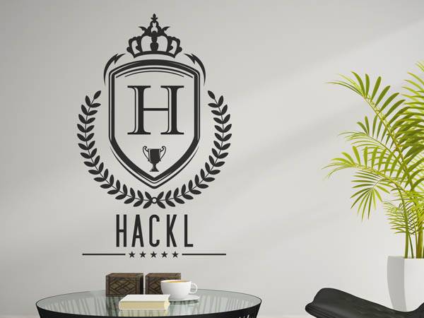 Wandtattoo Hackl Wappen