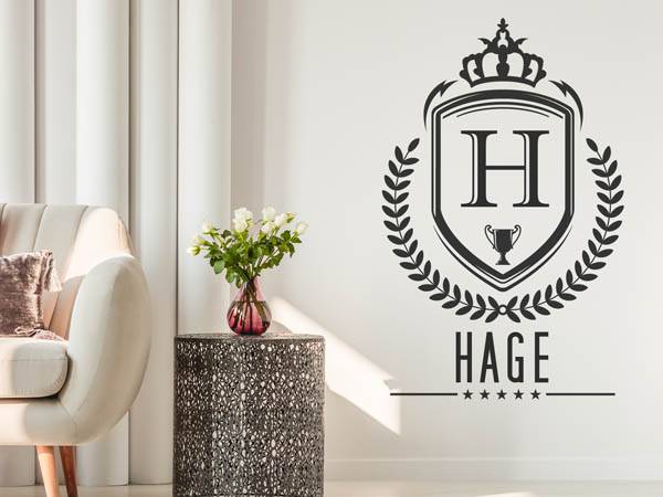 Wandtattoo Hage Wappen