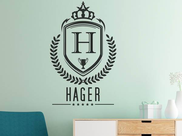 Wandtattoo Hager Wappen