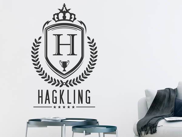 Wandtattoo Hagkling Wappen