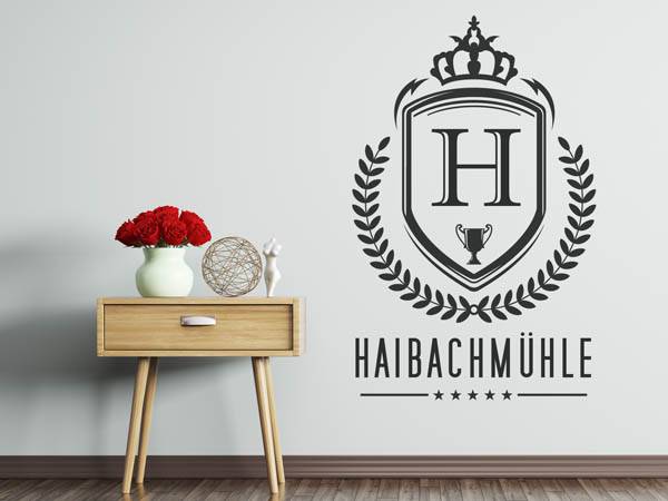 Wandtattoo Haibachmühle Wappen
