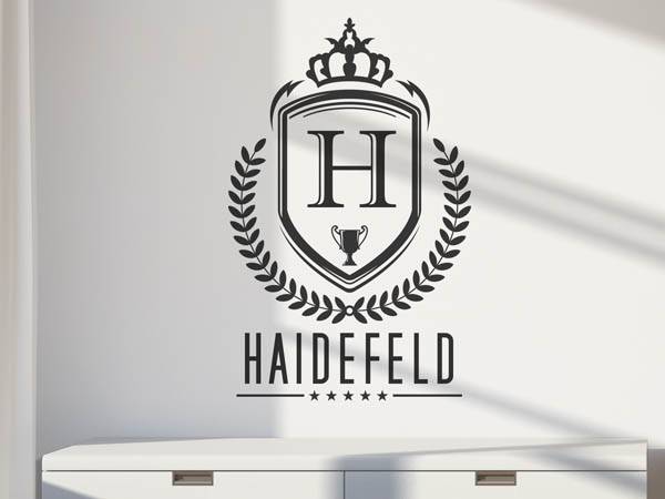 Wandtattoo Haidefeld Wappen