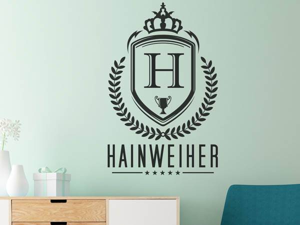 Wandtattoo Hainweiher Wappen