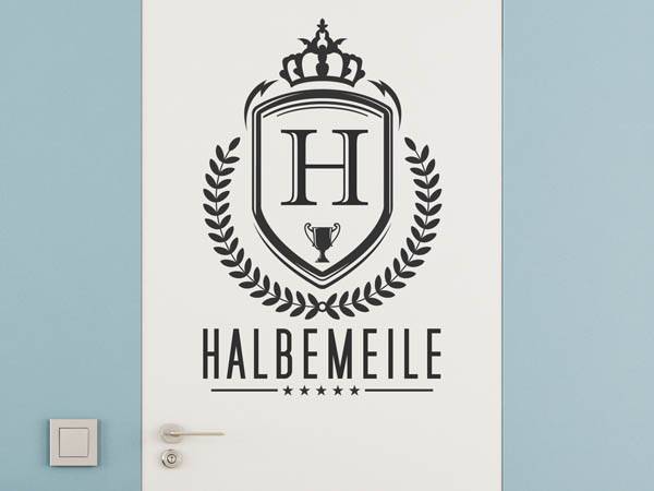 Wandtattoo Halbemeile Wappen